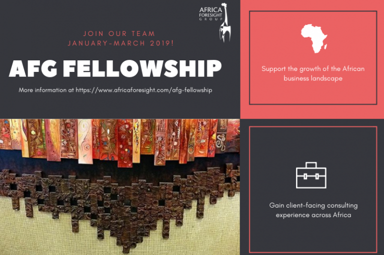 Africa Foresight Group Fellowship for Young Professionals 2019