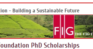 FIG Foundation PhD Scholarships