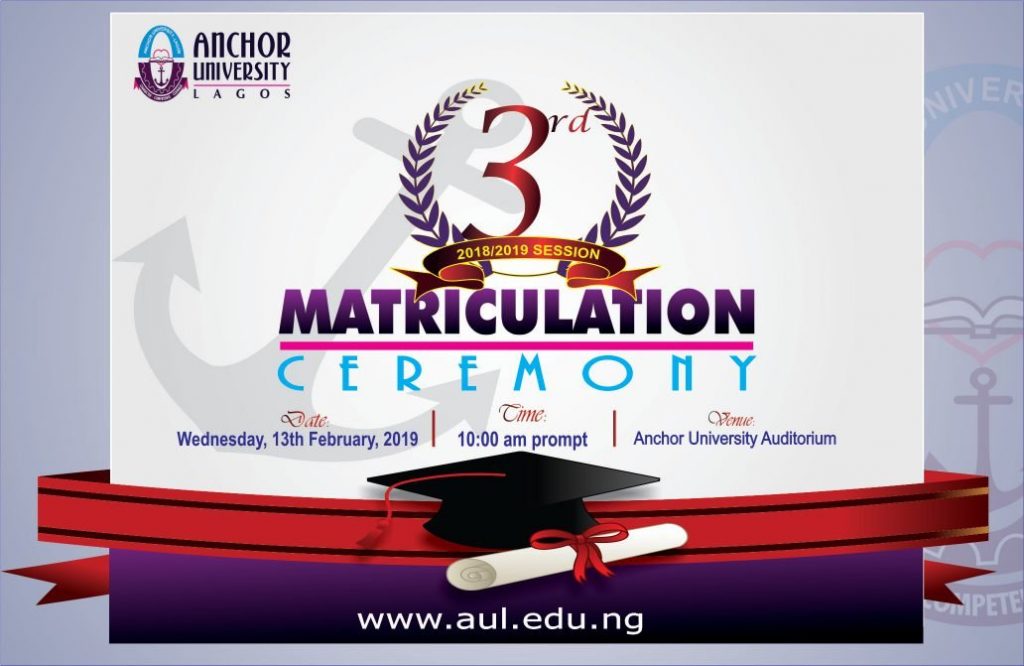 Anchor University Lagos Matriculation Ceremony