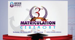 Anchor University Lagos Matriculation Ceremony