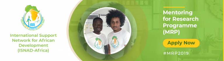 ISNAD-Africa Mentoring for Research Programme 2019 for African Students