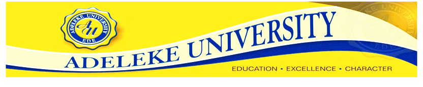 Adeleke University (AU) JUPEB Admission Form 2021/2022
